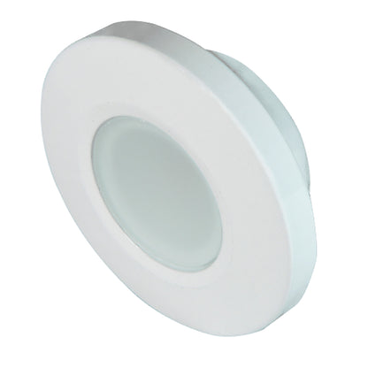 Lumitec Orbit Flush Mount LED Down Light, 4-Color, White Finish, Non-Dimming