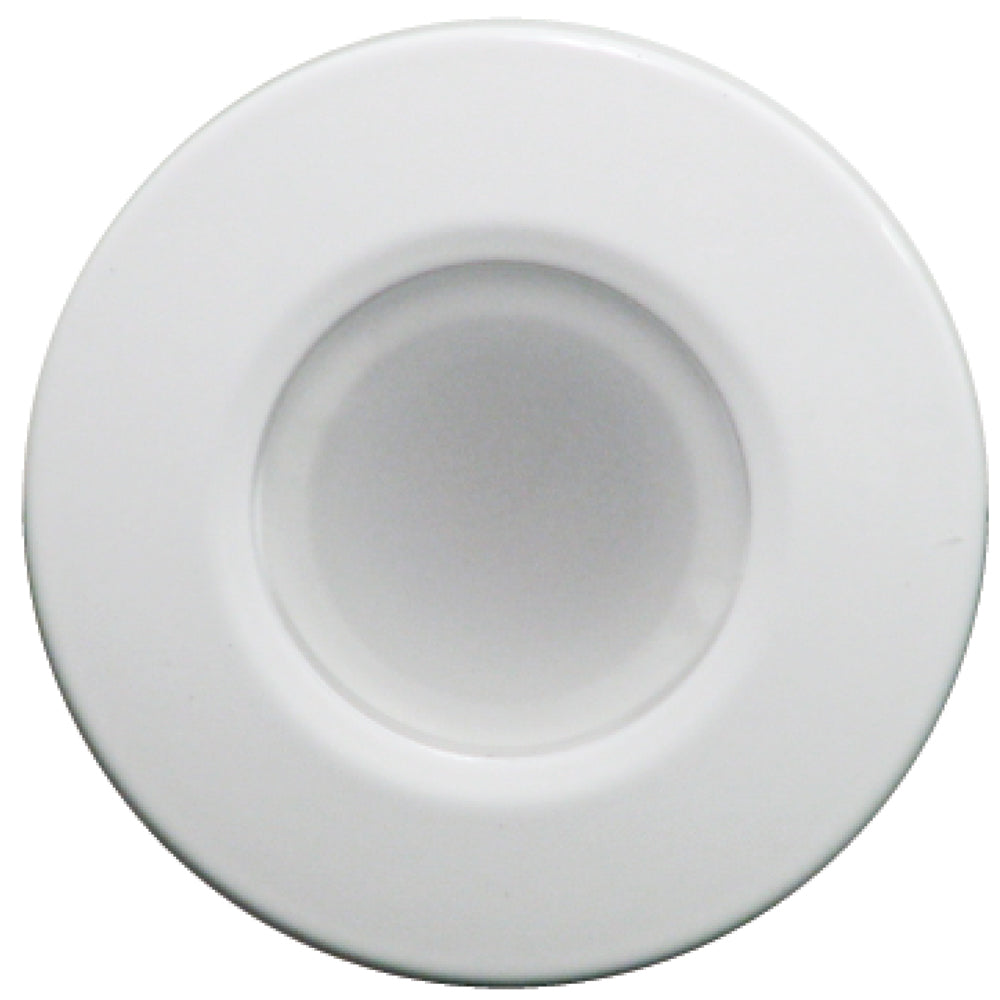Lumitec Orbit Flush Mount LED Down Light, 4-Color, White Finish, Non-Dimming
