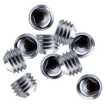 Whitecap Stainless Steel Set Screws, 1/4"-28 Thread, 3/16" Long, 10-Pack