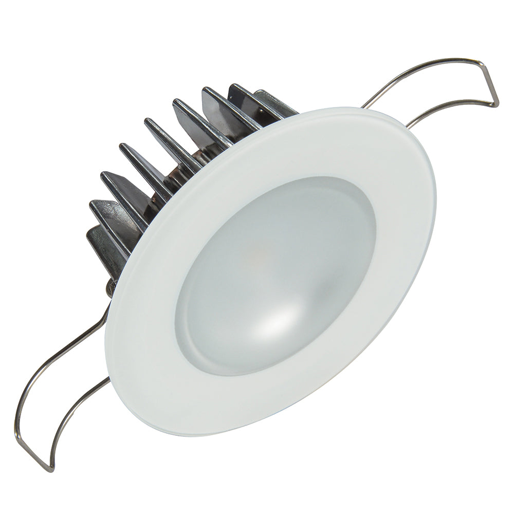 Lumitec Mirage Flush Mount LED Down Light, White/Red Dimmable, IP67 Rated