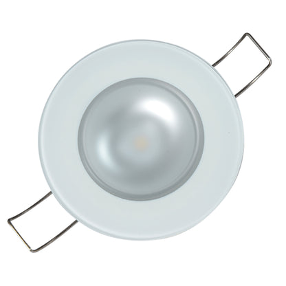Lumitec Mirage Flush Mount LED Down Light, White/Red Dimmable, IP67 Rated
