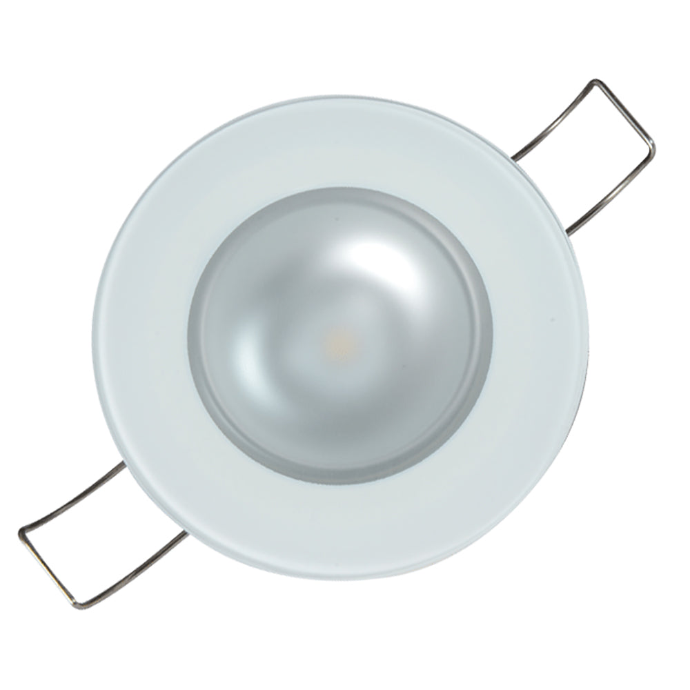 Lumitec Mirage Flush Mount LED Down Light, White Non-Dimming – IP67 Rated