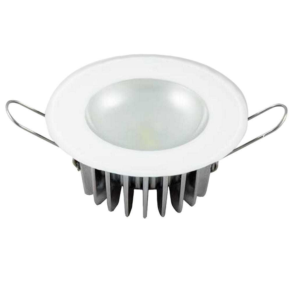 Lumitec Mirage Flush Mount LED Down Light, White Non-Dimming – IP67 Rated