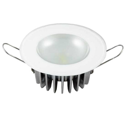 Lumitec Mirage Flush Mount LED Down Light, White Non-Dimming – IP67 Rated