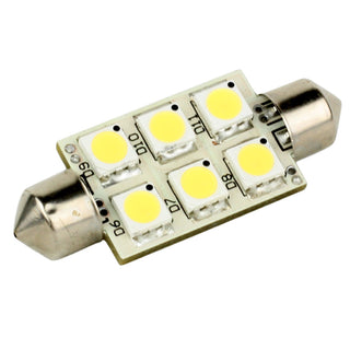 Lunasea Lighting Single-Sided 6 LED Festoon, 42mm, 97 Lumens, 10-30VDC