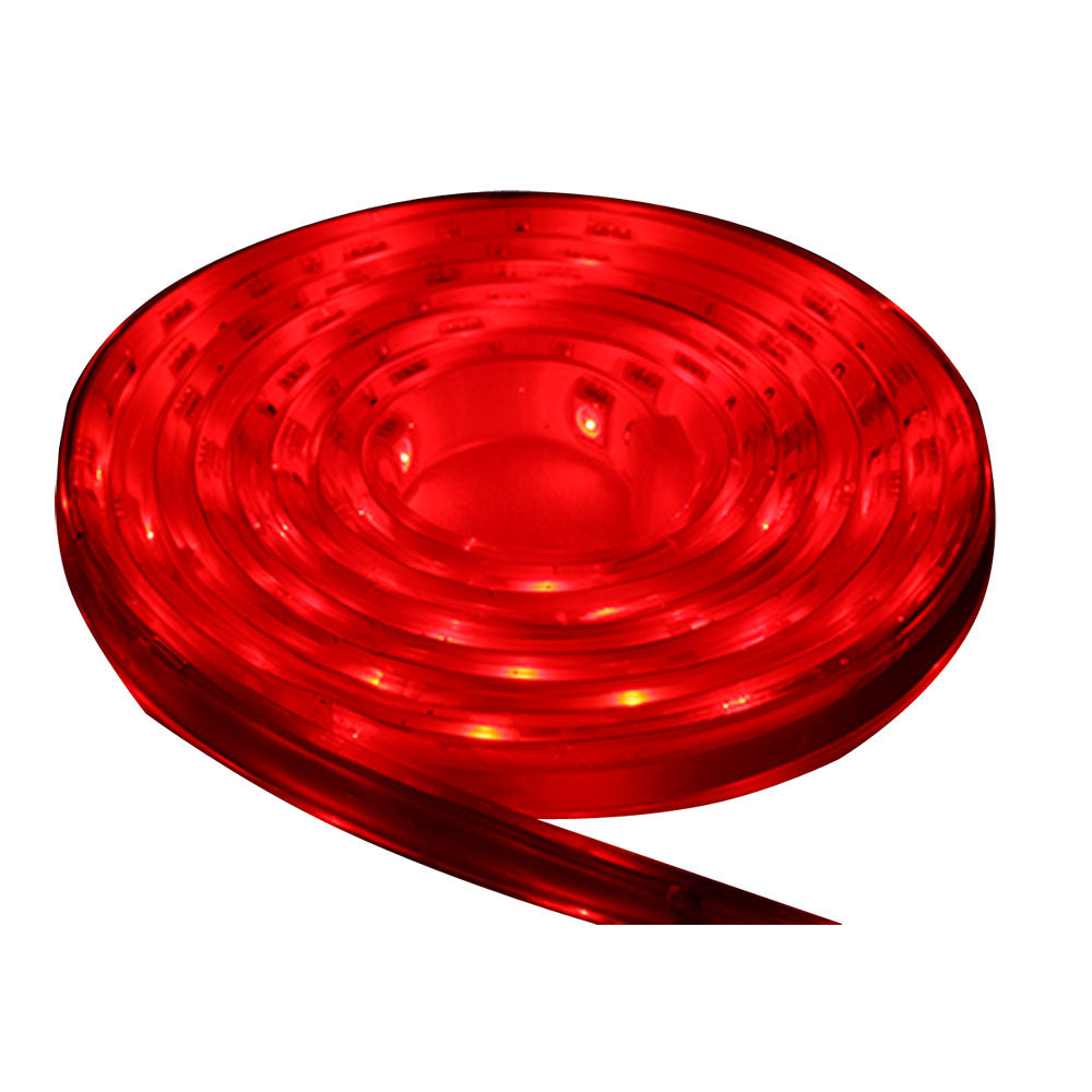 Lunasea Lighting Waterproof IP68 LED Strip Lights, Red, 5M, 12V DC