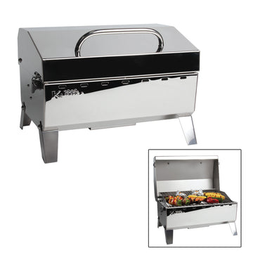 Kuuma Stow N' Go 125 Gas Grill, 125 Sq. In. Cooking Area, 304 Stainless Steel