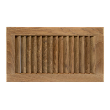 Whitecap Teak Louvered Insert, 16" x 9-1/8" x 3/4"