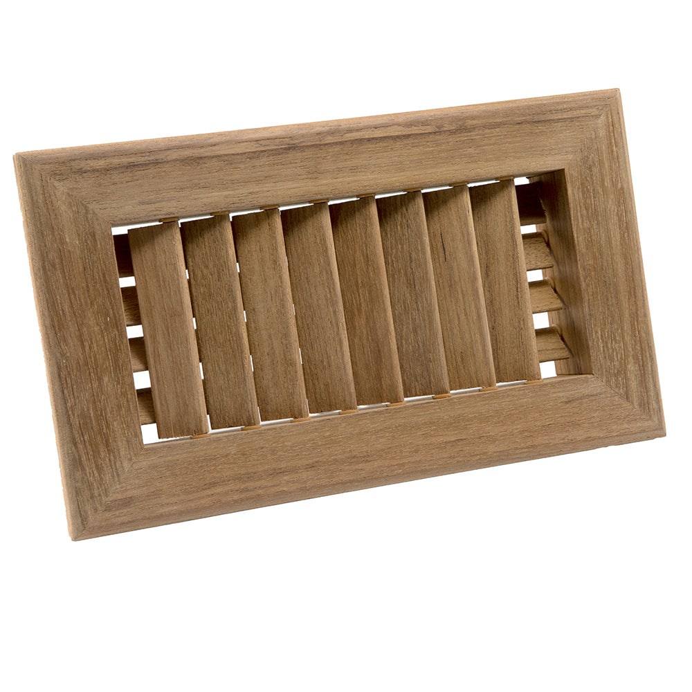 Whitecap 60629 Teak Air Conditioning Vent, 9-3/4" x 5-3/4" x 1-1/2"