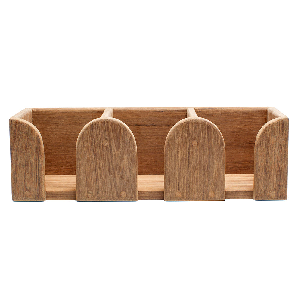 Whitecap Teak Three Mug Rack, 11-1/8"L – Marine Grade