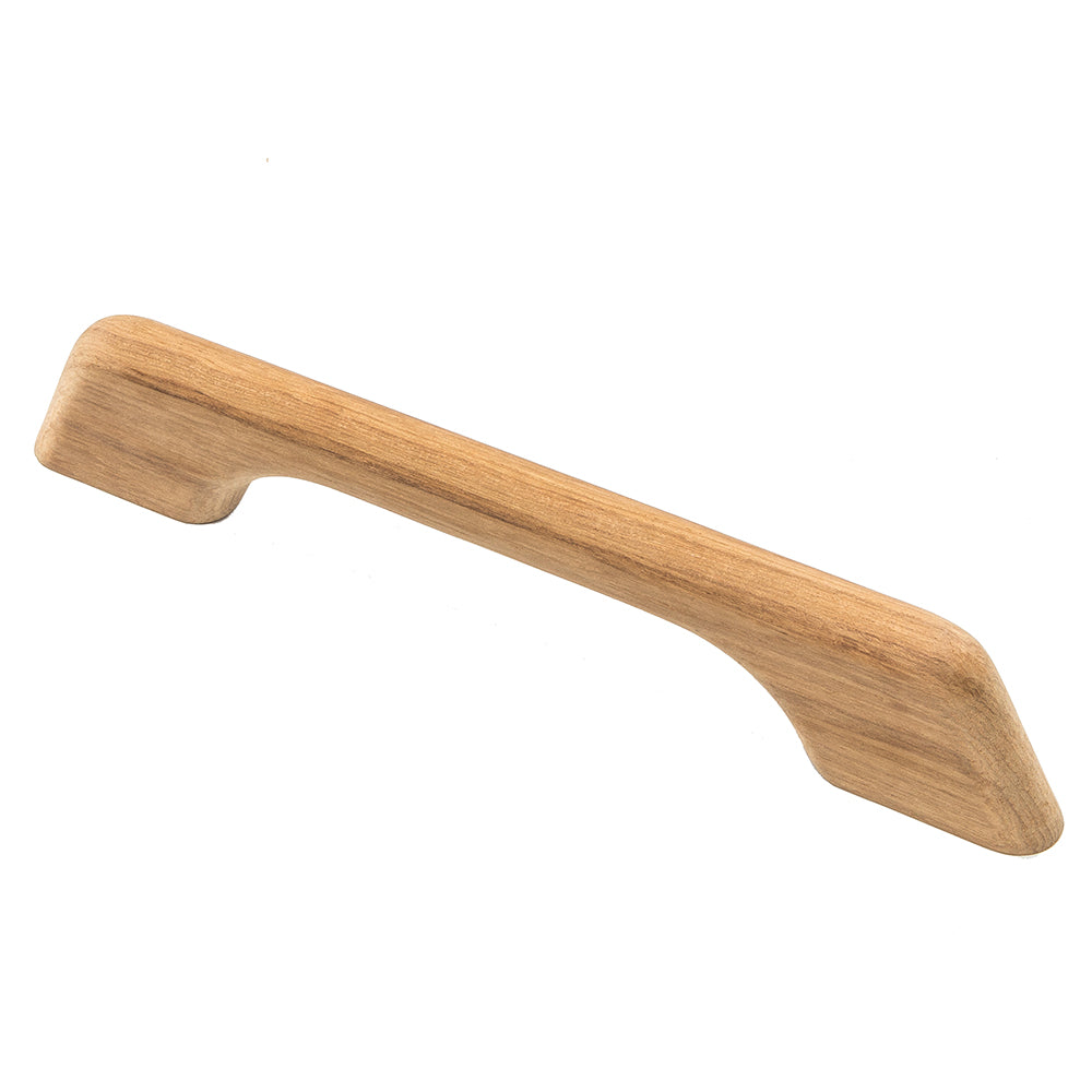 Whitecap Solid Teak One-Loop Handrail, 13"L – Marine Grade