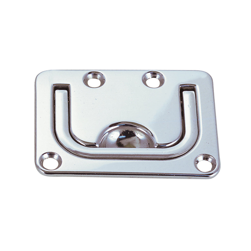 Perko Flush Lifting Handle, Chrome-Plated Zinc, 3" x 2-1/4" - Made in USA