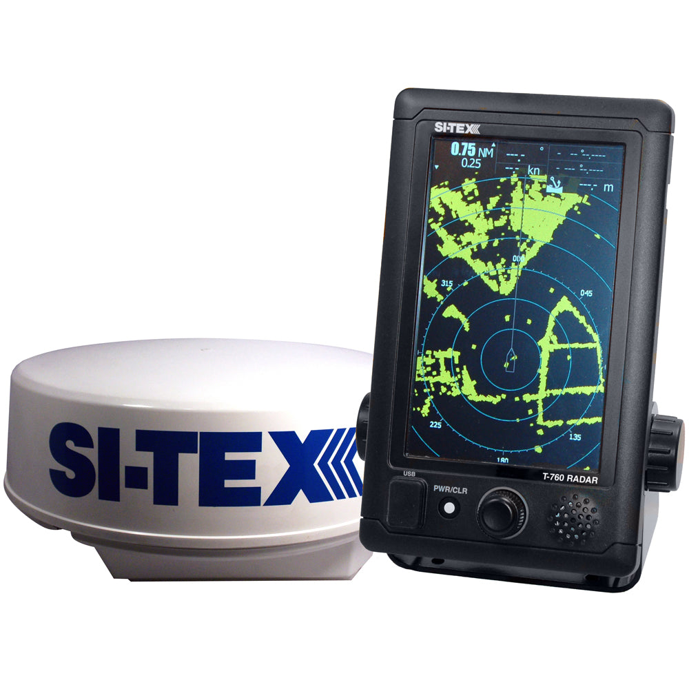 SI-TEX T-760 Compact Color Radar, 4kW 18" Dome, 7" Touchscreen