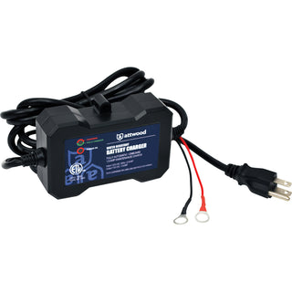 Attwood Marine 1.5A 1-Bank Battery Charger/Maintainer, 12V – UL & FCC Compliant