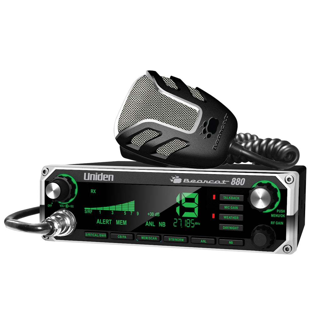 Uniden BEARCAT 880 CB Radio, 7-Color Backlighting