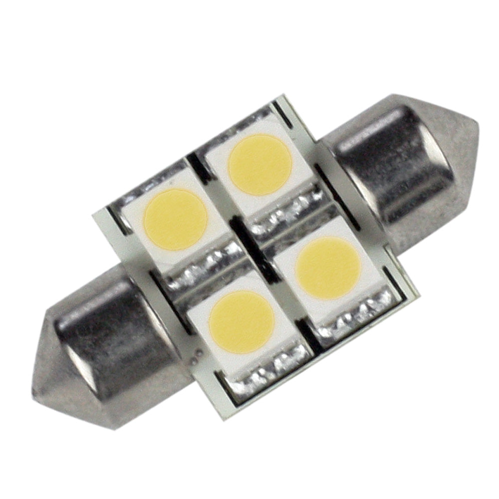 Lunasea Pointed Festoon 4 LED Bulb, 31mm, Cool White, 72 Lumens