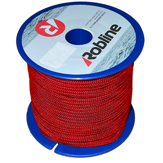 Robline Orion 500 Mini-Reel, 2mm Red Polyester Double Braid Rope