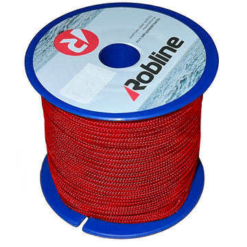 Robline Orion 500 Mini-Reel, 2mm Red Polyester Double Braid Rope
