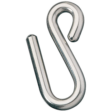 Ronstan RF51 S-Hook, 9.5mm (3/8") 316 Stainless Steel, 800kg Breaking Load