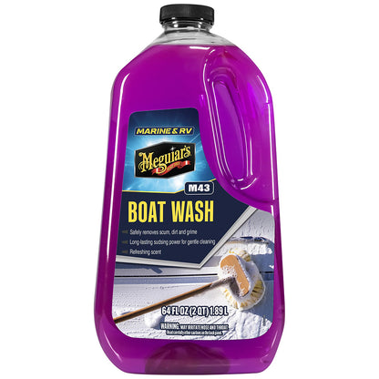 Meguiar's Marine/RV Boat Wash #43, 64 oz – pH Neutral & Biodegradable