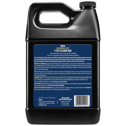 Meguiar's Marine/RV Cleaner Wax, Liquid, 1 Gallon, VOC Compliant