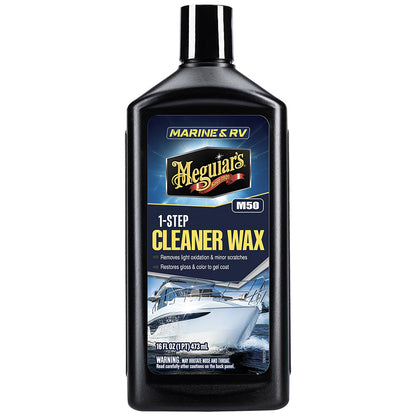 Meguiar's Boat/RV One Step Cleaner Wax, 16 oz., VOC Compliant