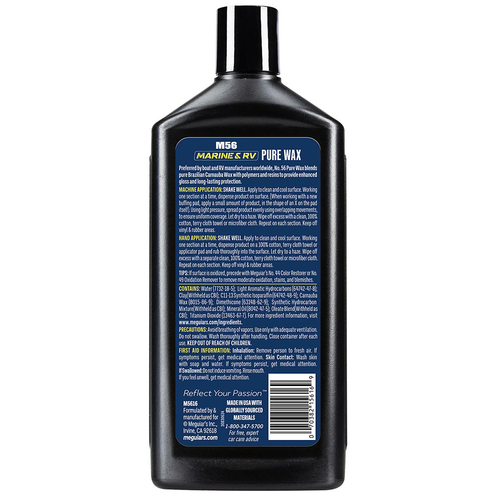 Meguiar's Marine/RV Pure Wax #56 M5616 - 16 oz.