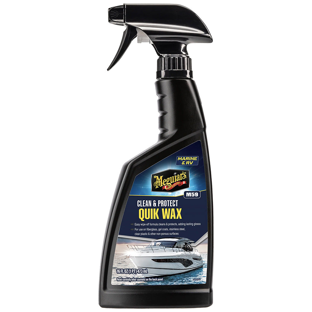 Meguiar's Marine/RV Quik Wax, 16oz Spray - Clean & Protect, Made in USA
