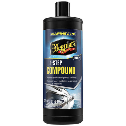 Meguiar's Marine/RV One Step Compound, 32oz – High Gloss Gel Coat Restorer