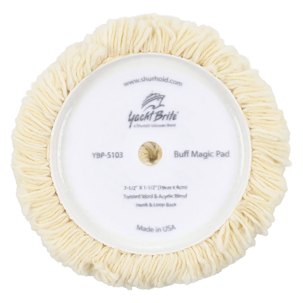 Shurhold Buff Magic Compounding Wool Pad, 7.5 in.