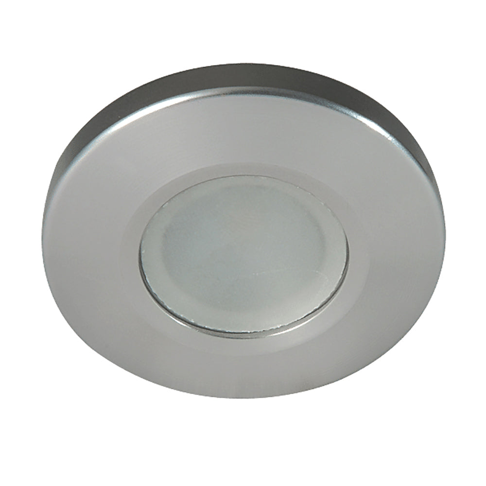 Lumitec Orbit Spectrum Flush Mount Down Light, Brushed, Dimmable White/Red/Blue