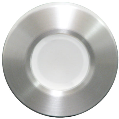 Lumitec Orbit Spectrum Flush Mount Down Light, Brushed, Dimmable White/Red/Blue