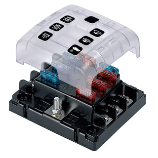 BEP Marine ATC-6W Six-Way Fuse Holder with Cover & Link