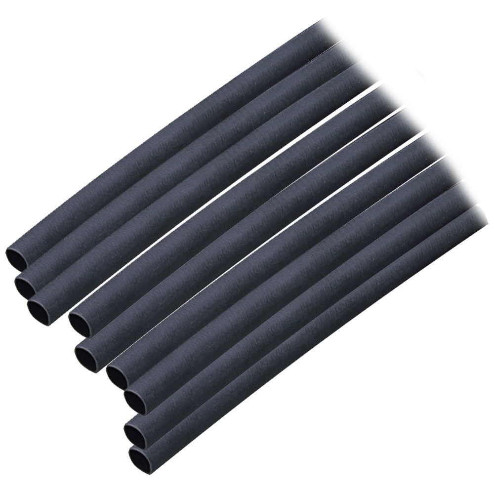 Ancor Adhesive Lined Heat Shrink Tubing, 3/16" x 12" 10-Pack, UL 224 Certified