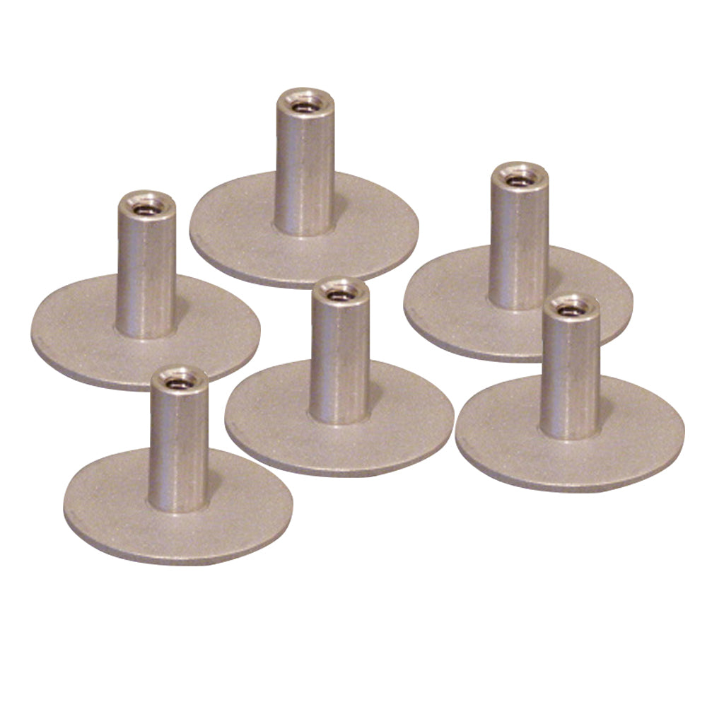 Weld Mount Stainless Steel Standoff, 1.25" Base, .75" Tall, 1/4"-20 Thread