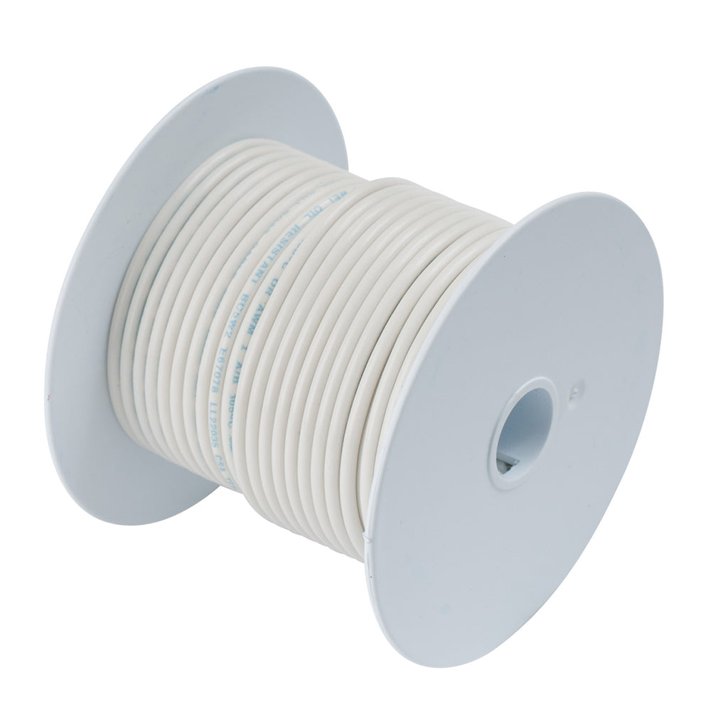 Ancor 8 AWG Marine Grade Tinned Copper Primary Wire, White – 100 ft