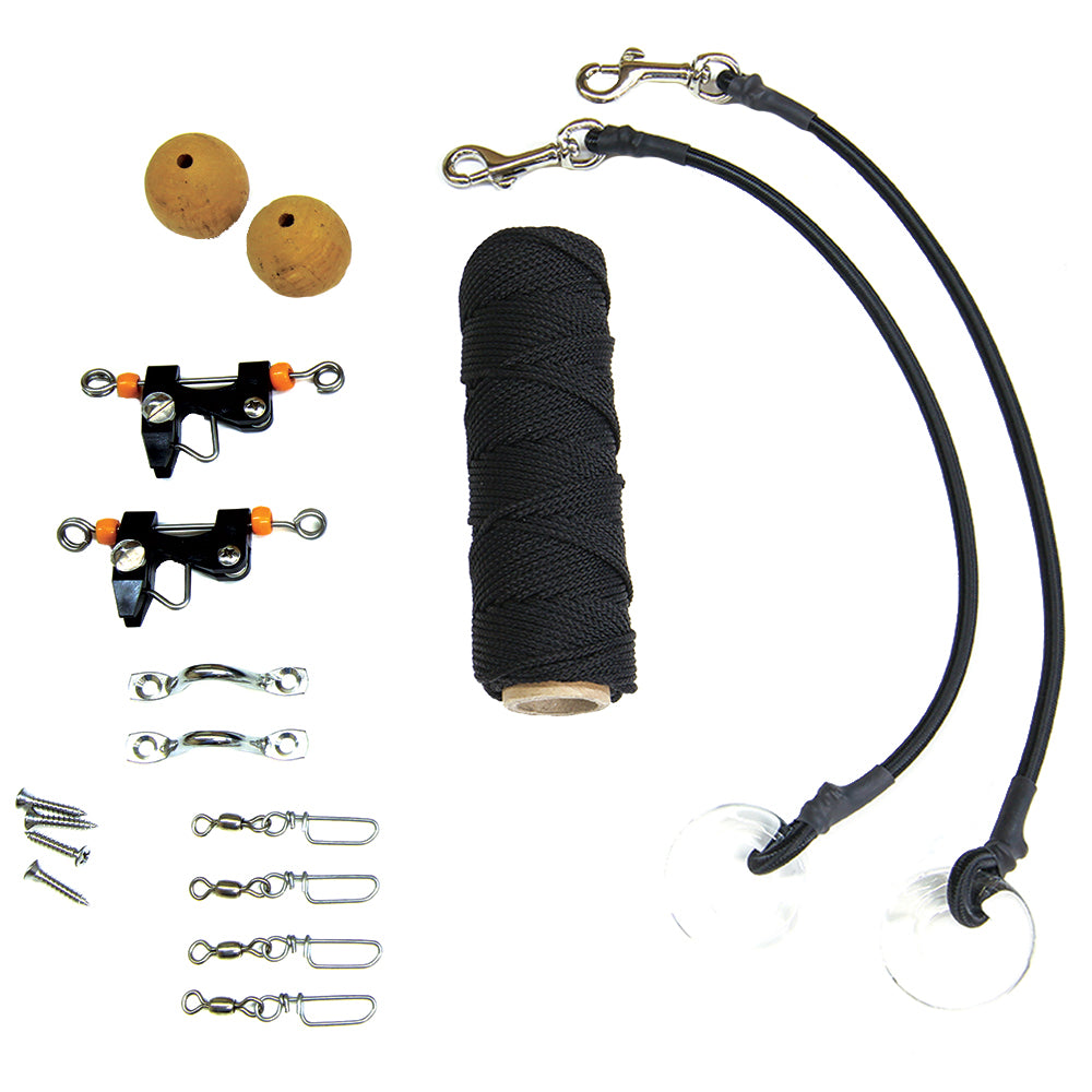Tigress Deluxe Outrigger Rigging Kit, Black Nylon, for Single 20ft Riggers