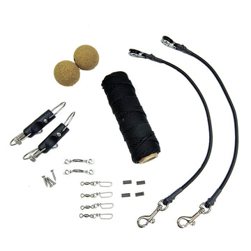 Tigress Elite Rigging Kit, 100ft Black Nylon Braid