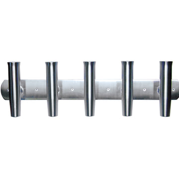 Tigress 5-Rod Aluminum Transom Mount Rod Holder, 35-inch