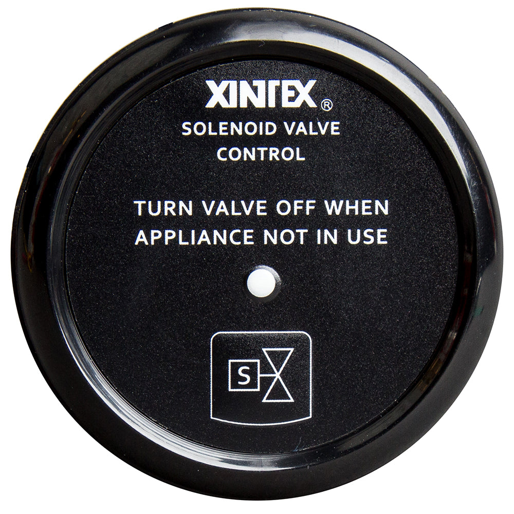 Fireboy-Xintex C-1B-R Propane & LPG Solenoid Control Valve with Black Bezel