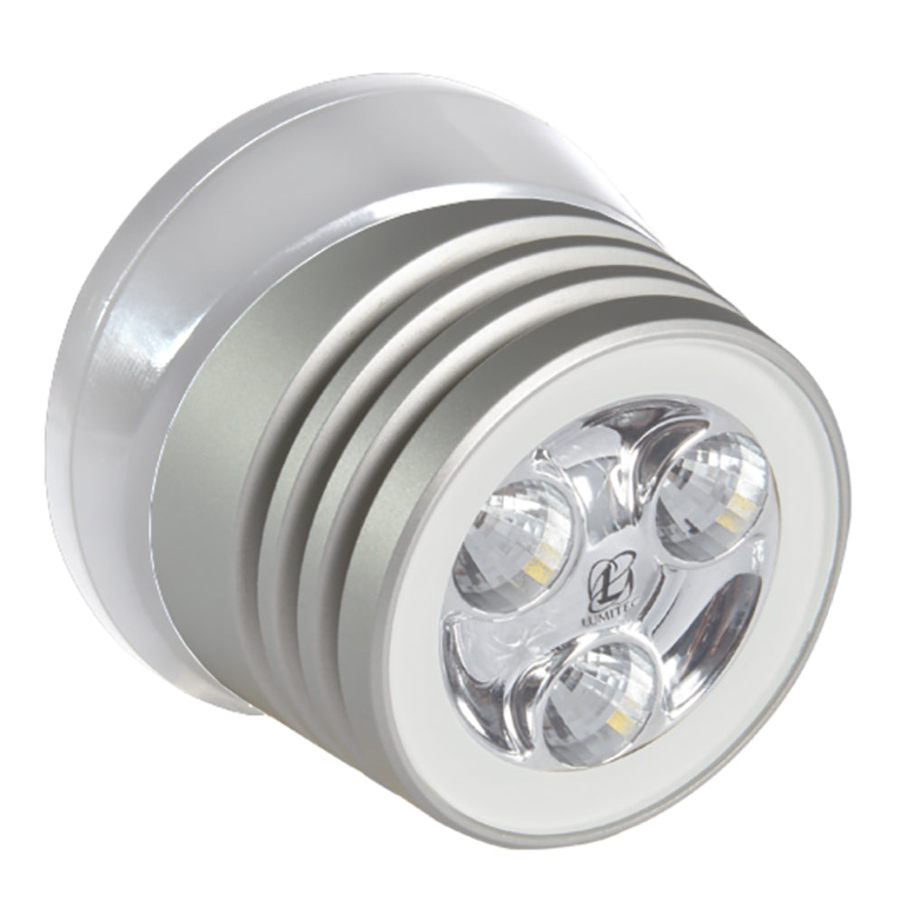 Lumitec Zephyr LED Spreader/Deck Light, Brushed White Base - White Non-Dimming