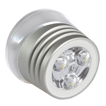 Lumitec Zephyr LED Spreader/Deck Light, Brushed White Base - White Non-Dimming
