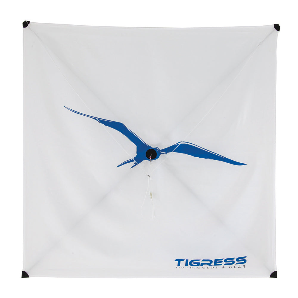 Tigress Specialty Lite Wind Kite, White – 5-10 MPH Fishing Performance