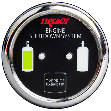 Fireboy-Xintex Deluxe Round Helm Display, Chrome Bezel, 9-30VDC