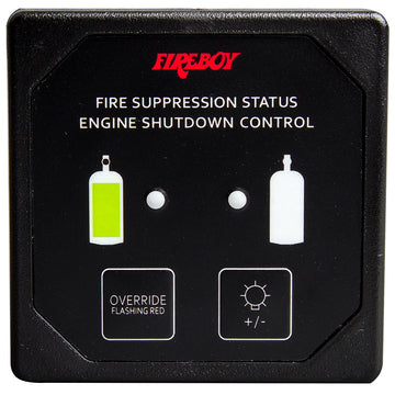 Fireboy-Xintex Deluxe Helm Display, Black Bezel, 9-30VDC