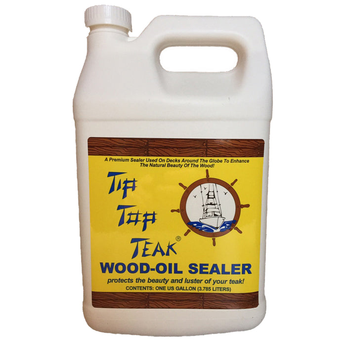 Tip Top Teak Wood Oil Sealer, 1 Gallon – Long-Lasting Marine Finish