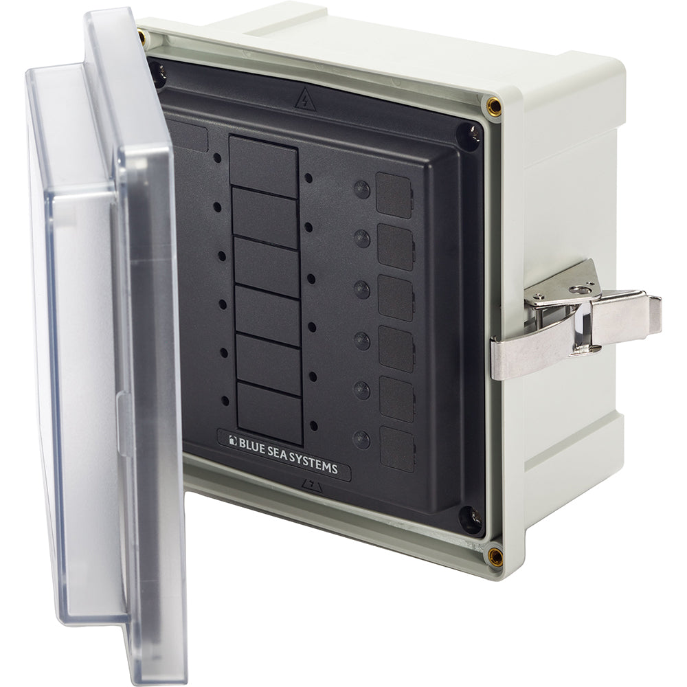 Blue Sea Systems SMS Panel Enclosure, 6 Circuit Blank, ABYC E-11 Compliant