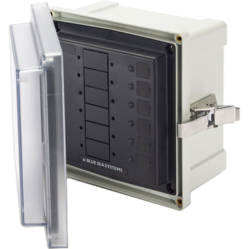 Blue Sea Systems SMS Panel Enclosure, 6 Circuit Blank, ABYC E-11 Compliant