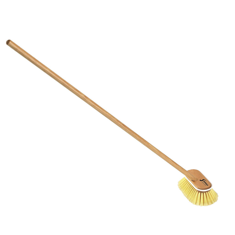 Shurhold Marine Mate Soft Deck Brush with 48 in. Wood Handle, 6 in.