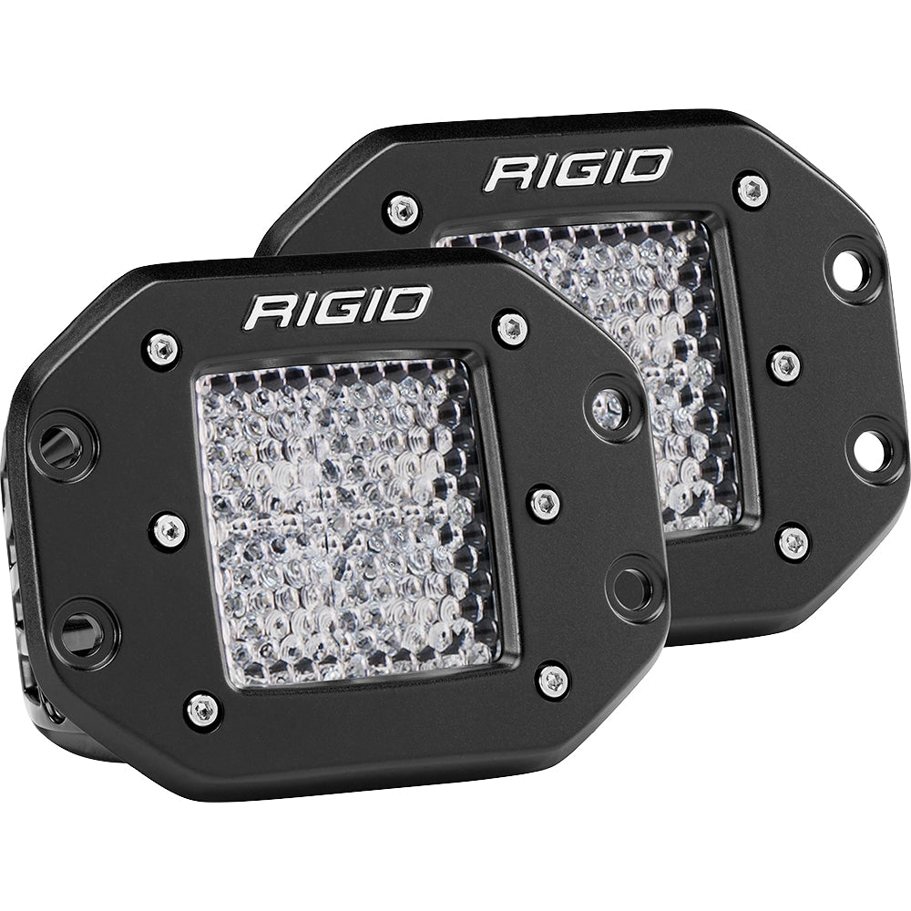 RIGID D-Series PRO Flush Mount Diffused LED Pods, 30W 3168 Lumens